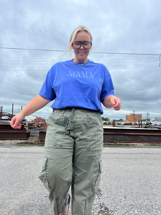 mama periwinkle graphic tee
