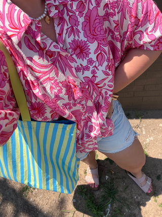see me there floral top