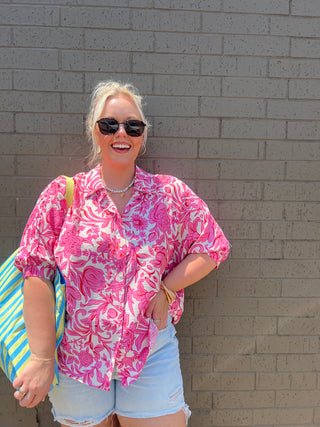 see me there floral top