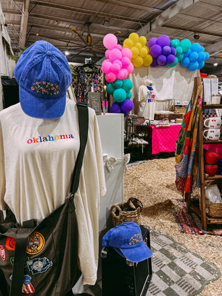 oklahoma embroidery graphic tee