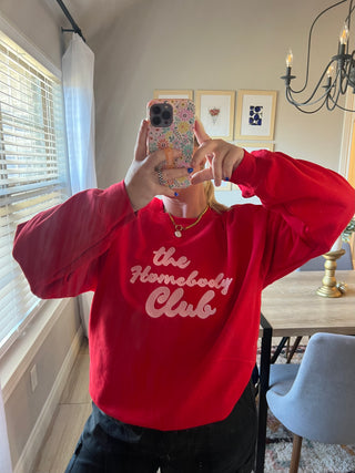 homebody club red sweatshirt