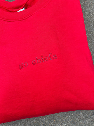 go chiefs mono moment red sweatshirt