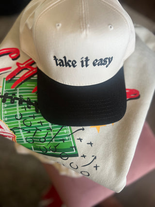 take it easy trucker hat