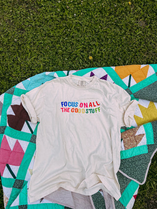 focus on the good stuff graphic tee