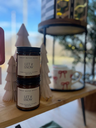 let it snow soy candle