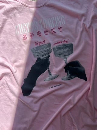 cheers to being spooky graphic tee