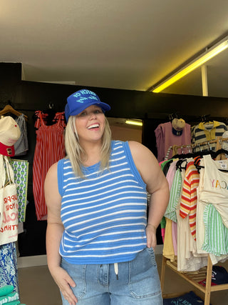 show me summer blue top (tank)