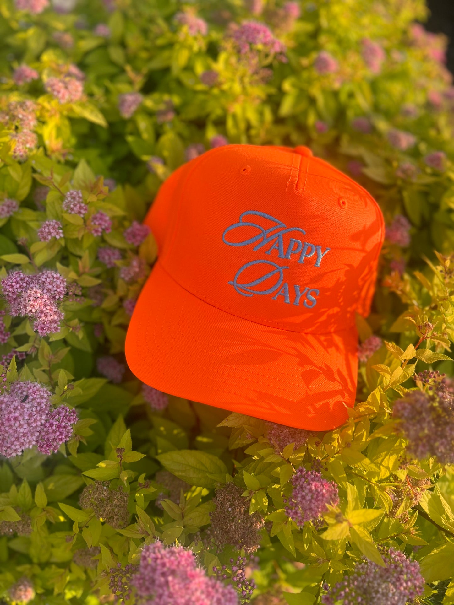 happy days orange trucker hat