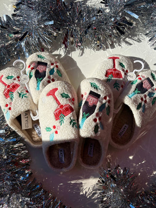 holiday cheer slippers