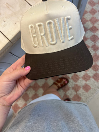 grove mono moment trucker hat
