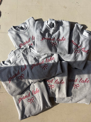 grand lake + bow sweatshirt