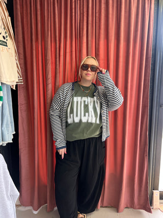 lucky bold graphic tee