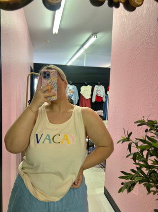 Colorful vacay tank top