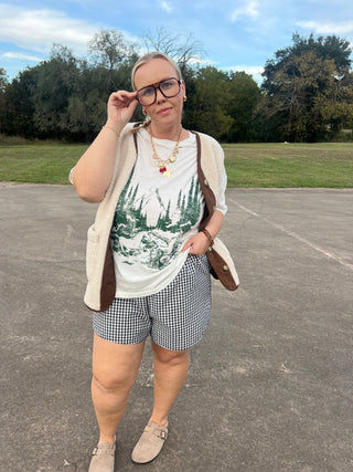 through the trees graphic tee