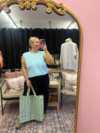 every day cotton top - blue