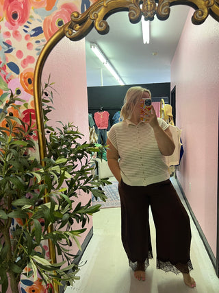 wherever the day takes us lace  pants