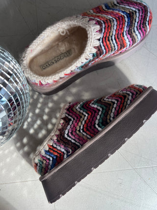 brandi | platform colorful slipper mule
