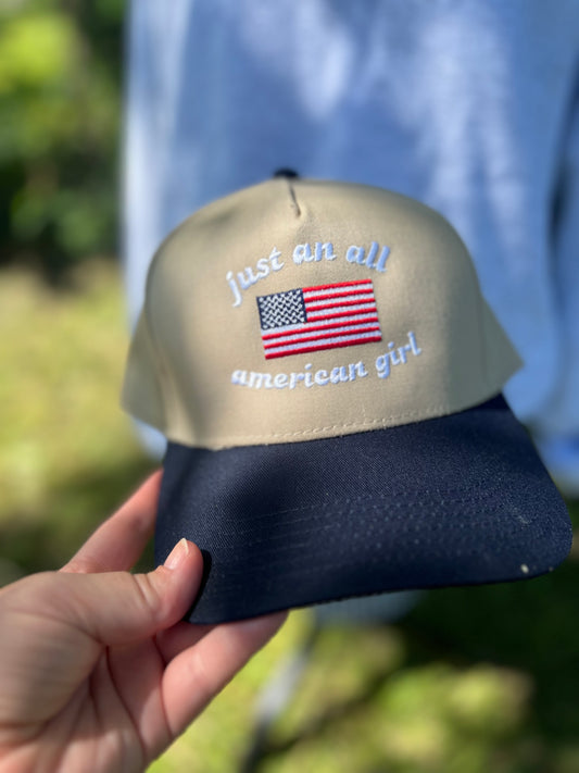 just an american girl trucker hat