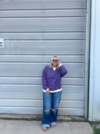 didn't know colors existed purple pullover