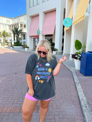 what a wonderful world graphic tee