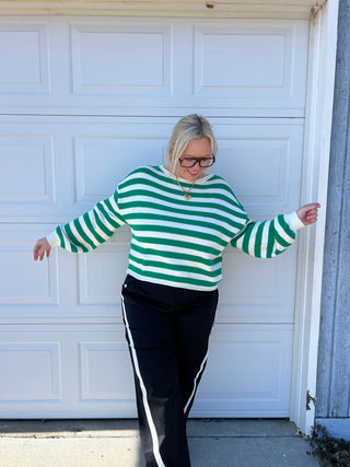 places to see striped sweater