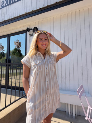 I am so with it striped dress