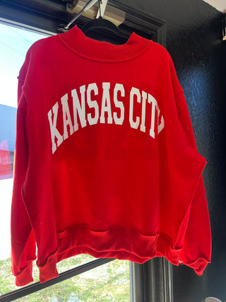 kansas city mock neck - reversible