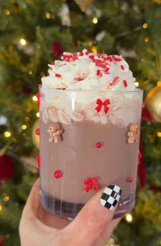 ADD ON GLASS •DIY Anthropologie inspired glasses🎄🎅🏼✨🩷