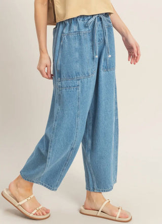 me who barrel denim pants