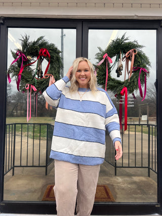 winter who striped top