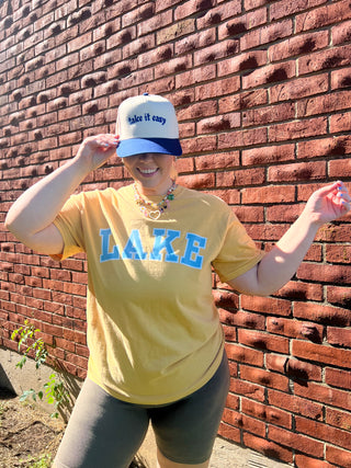 lake season mustard tee