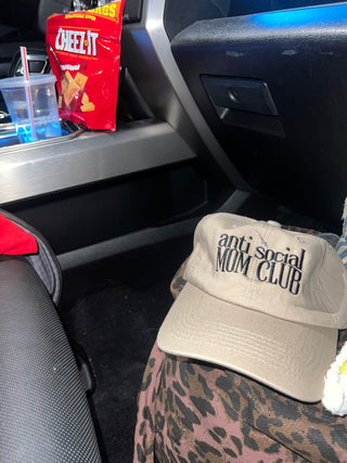 anti social mom club hat