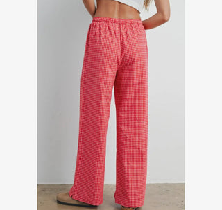 in the shadows gingham pants