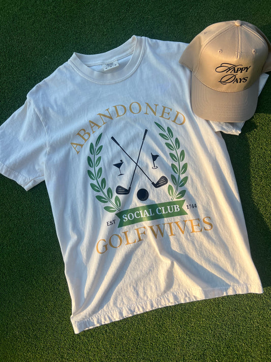 abandoned wives golf graphic tee