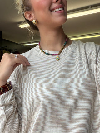 Eye of the tiger colors  necklace