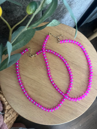 pop of pink necklace