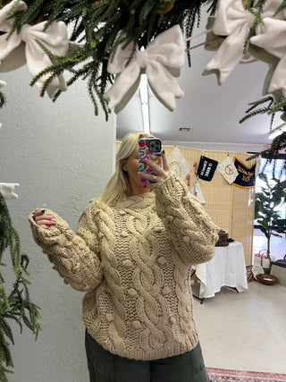 coziest knit sweater