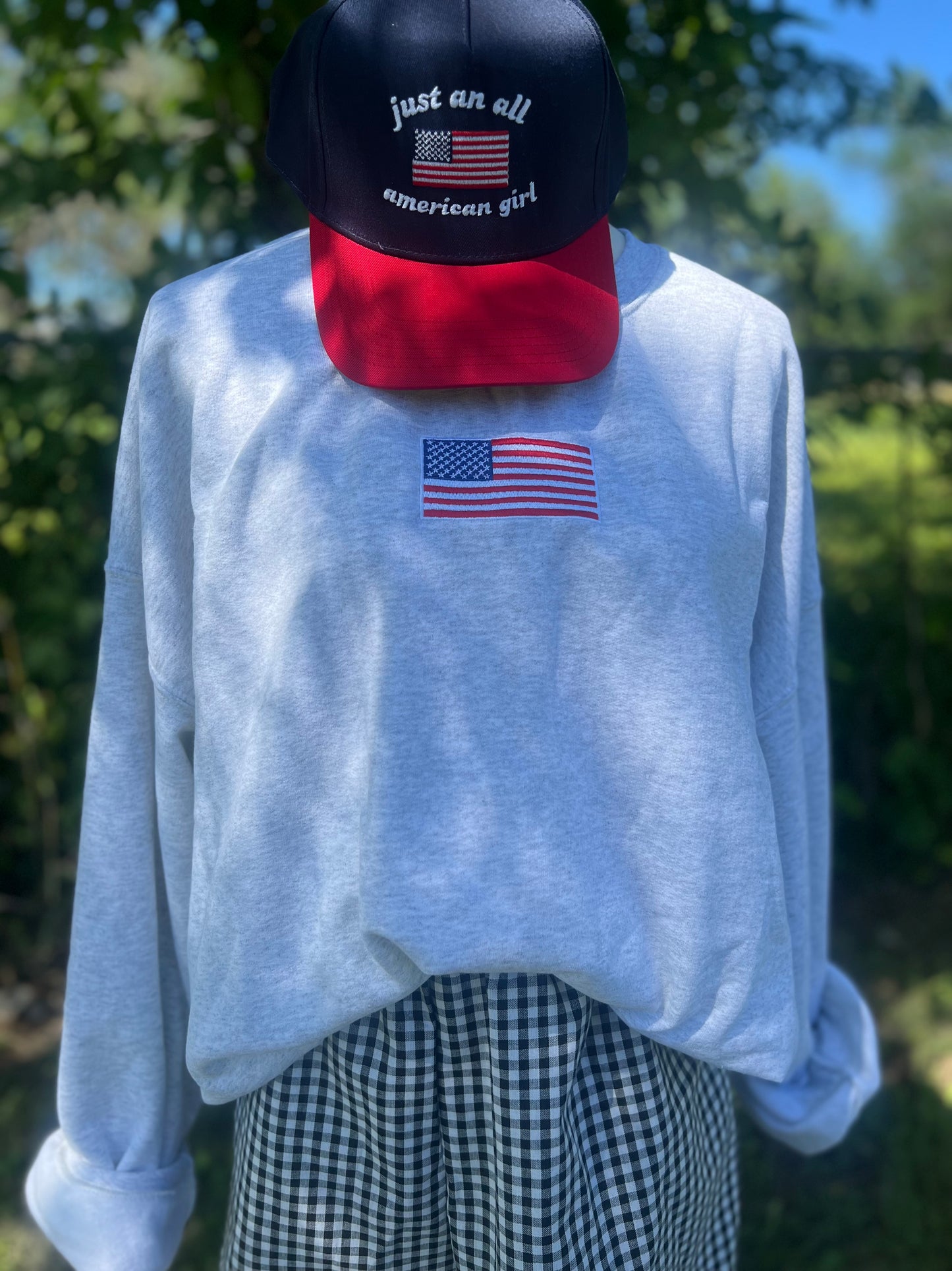 just an american girl trucker navy hat