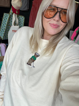 hitting the green golf  sweatshirt