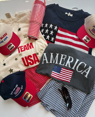 team usa stars graphic tee
