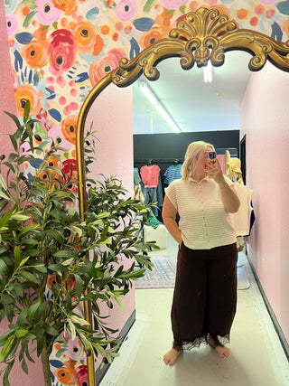 wherever the day takes us lace  pants