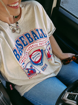 baseball season graphic tee