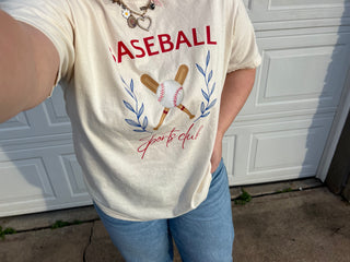 baseball social club graphic tee