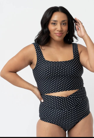 miss miss polka dot swim top