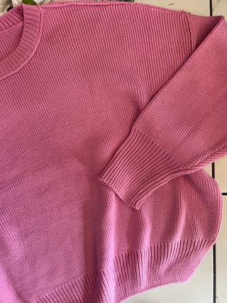 call me what you want pink sweater