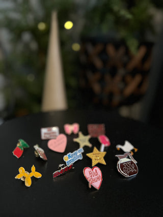 various pins (cute and funny duh)