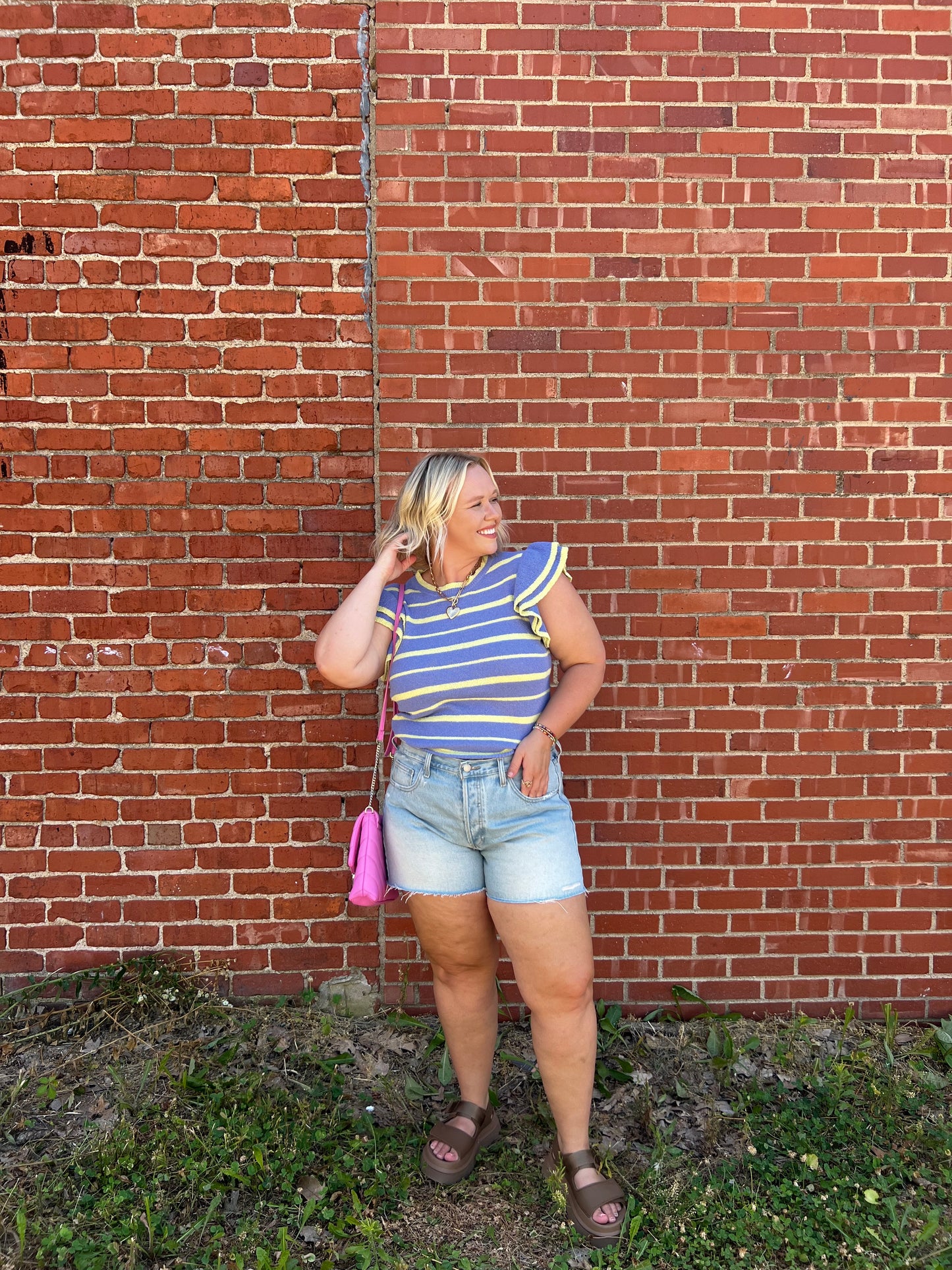 sitting pretty ruffle top