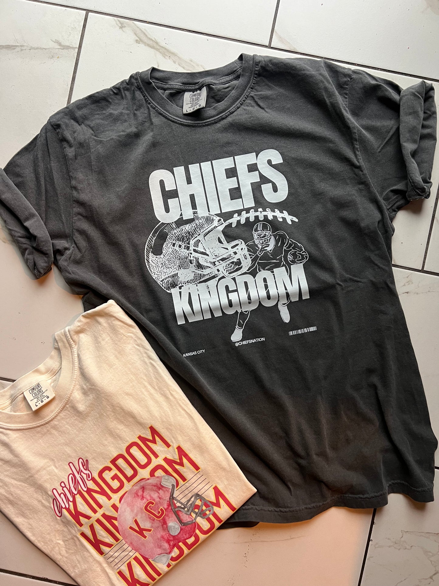 chiefs kingdom charcoal tee