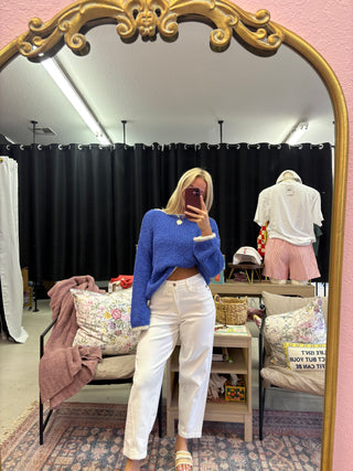 megan rigid barrel white denim | judy blue