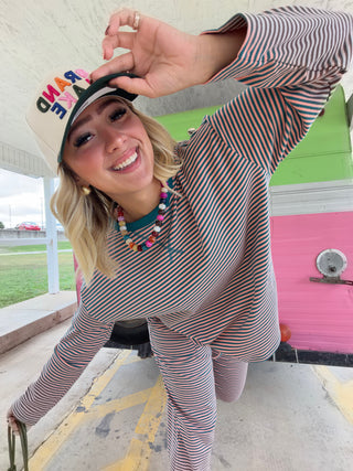 see me now striped set